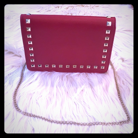 Handbags - Mini Rockstud clutch wallet on a chain